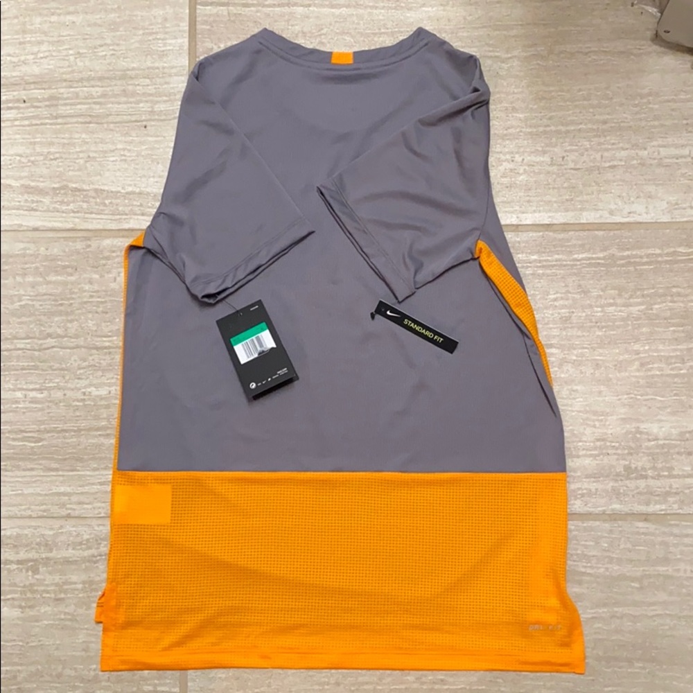 NWT Orange/Gray Nike Dry Tee 🍊 GBO - Picture 5 of 5